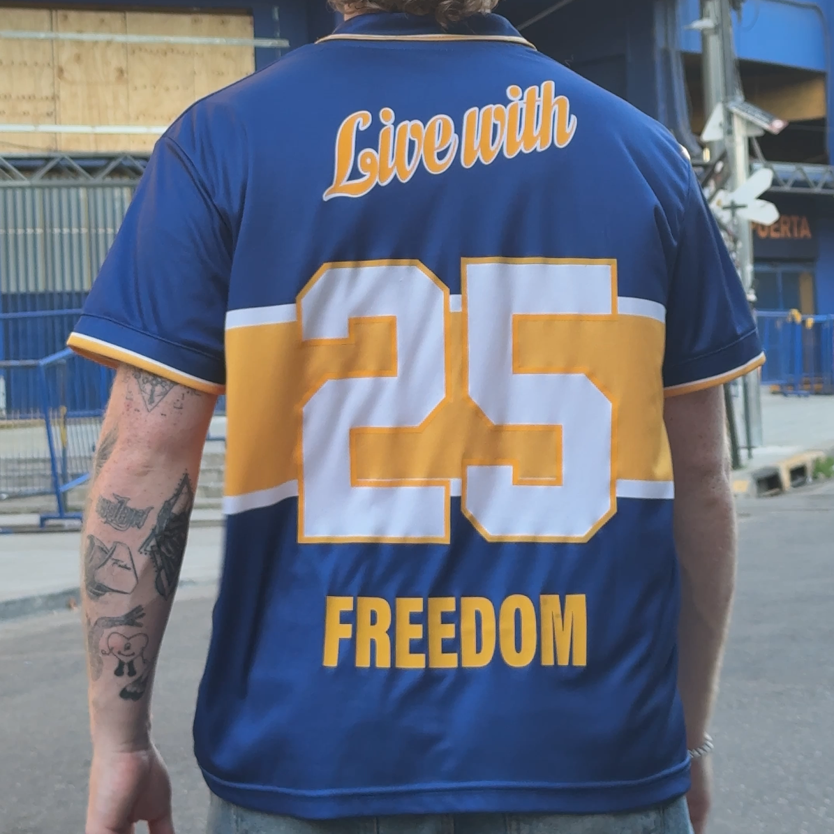 Boca Juniors Inspired Football Shirt